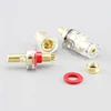 HIFI copper socket plug crystal Audio Speaker Connector Amplifier Terminal Binding Post Banana plug Socket Connector ► Photo 2/5