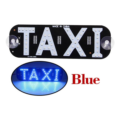 CARLITS 1PCS/Lot TAXI Car LED Indicator Light Taxi Panels Sign Green Signal Warning light Super Bright Red White Blue Green