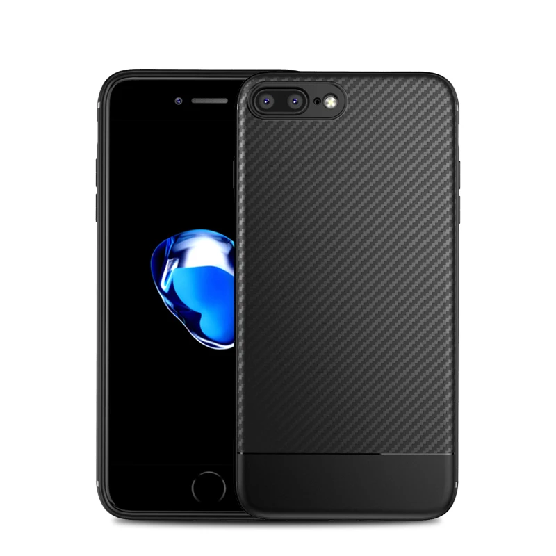 Роскошный чехол для iphone 6 s S plus 8 Plus 7 6plus мягкий из углеродного волокна XS MAX XR X 10