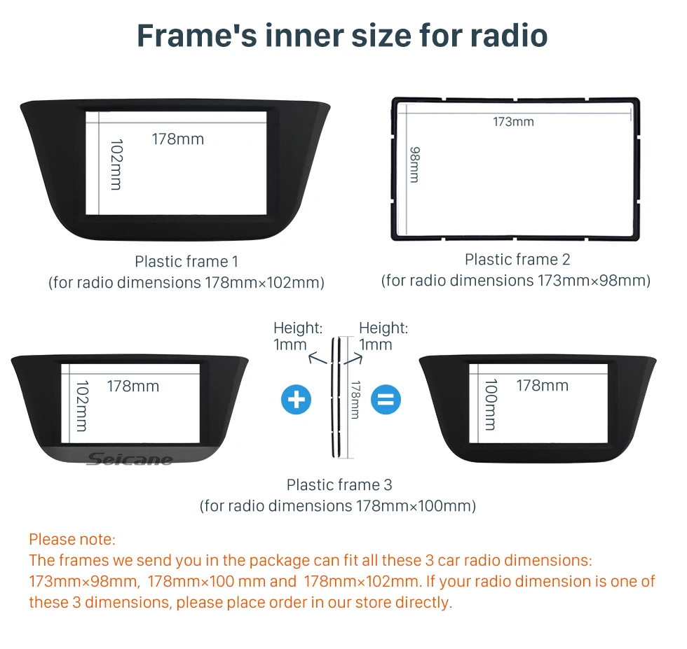 Siecane 2 Din автомобилей Радио Фризовая Bezel Kit for+ IVECO DAILY OEM стиль рамки в приборной панели накладка