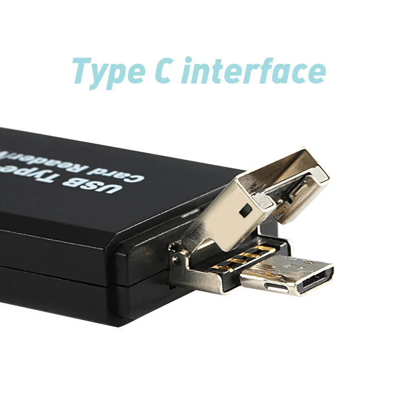 Overfly type C USB к 2 0 Micro OTG кард ридер высокоскоростной Универсальный TF/SD для Android