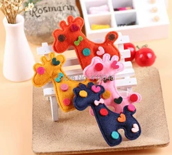 

Fabric Wool Felt Animal Shape Kids Jewelry Diy Garment/hairband Accessories Free Shipping 30pcs Mix Handmade Baby Toys