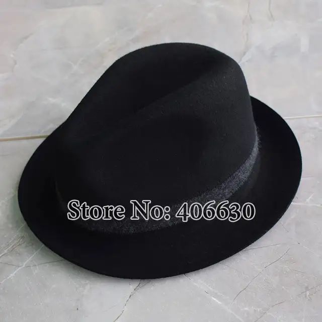 mens black fedora hats free shipping