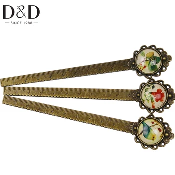 

1Pc Vintage Bird Metal Ruler Cartoon Bookmark Handy Straight Rulers Creative Learn Drawing DIY School Stationery Supplies