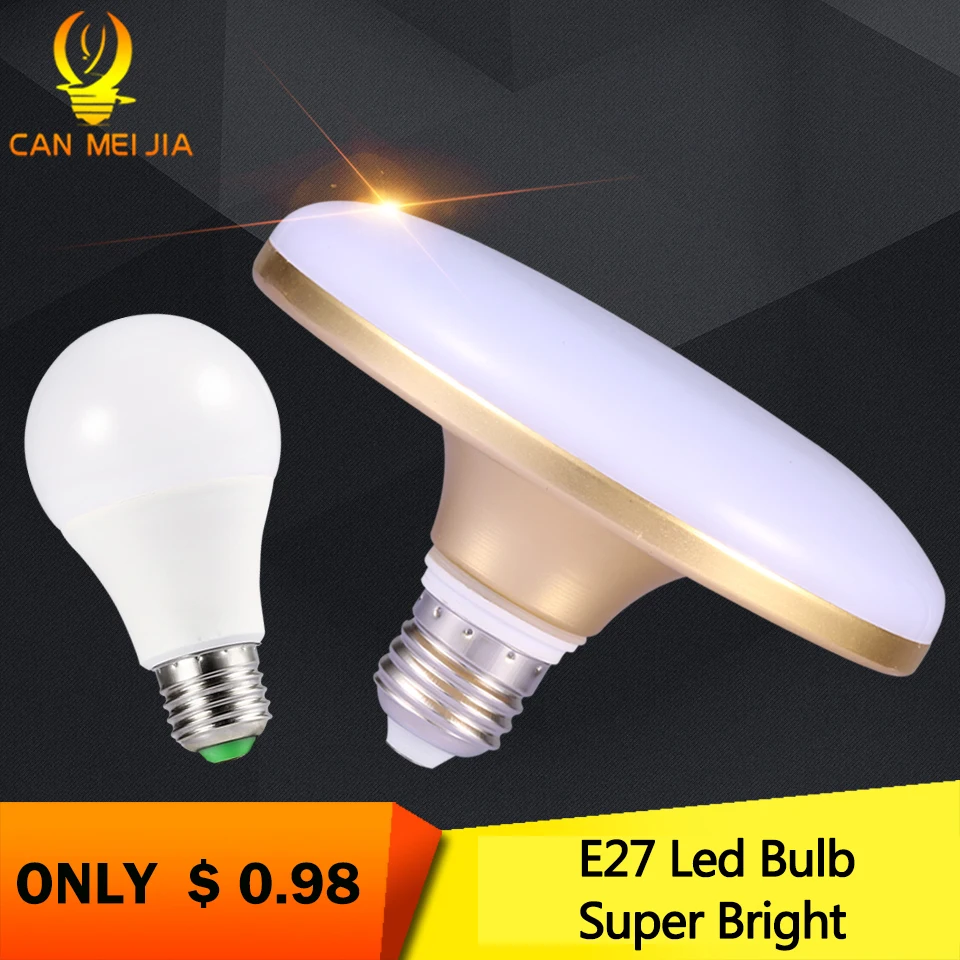 

UFO E27 Led Bulb Light Lamp 220V 12W15W 20W 30W 40W 50W 60W Ampoule Bombilla Energy Spotlight Lampada Cold White Home Lighting