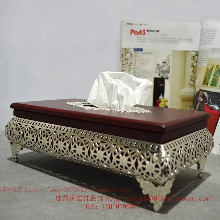 

style imitation solid wood paper towel box, paper box, paper towel barrel, napkin box, hotel new home, Nordic supplies