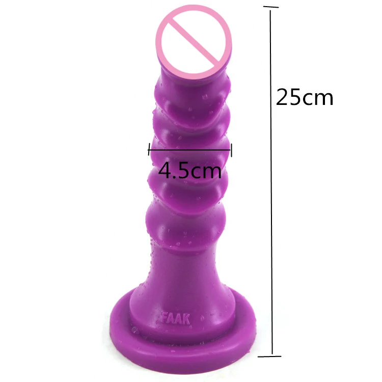 25*4.5cm huge dildo anal plug tail anal beads dildo realistic penis big penis clitoris stimulator sextoys adults for women