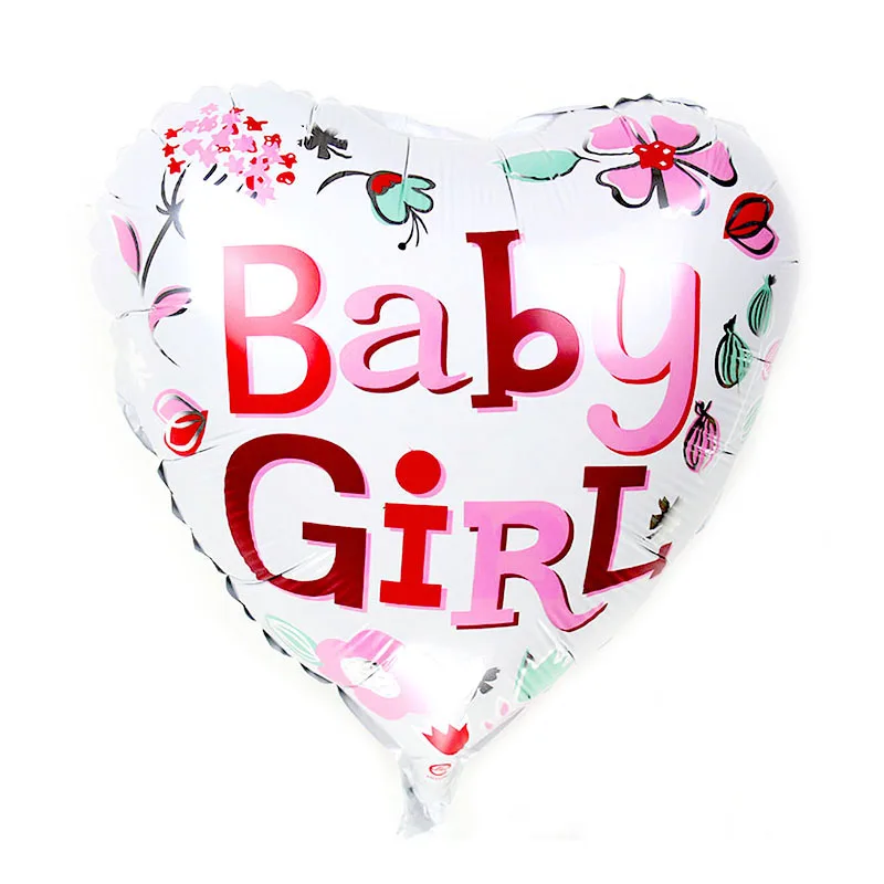 KAMMIZAD 1 шт., воздушные шары для детского душа, баллон гелия для мальчиков и девочек, украшение на день рождения для маленьких девочек, вечерние Товары для детей - Цвет: 18inch heart girl