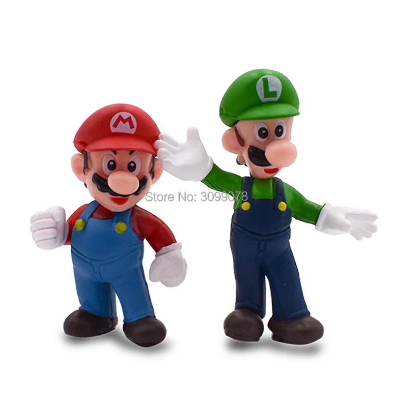 3,5-5,5 см Super Mario Bros Donkey Kong персиковая жаба Марио Луиджи Йоши ПВХ игрушка фигурки Набор Кукла горячие игрушки для детей