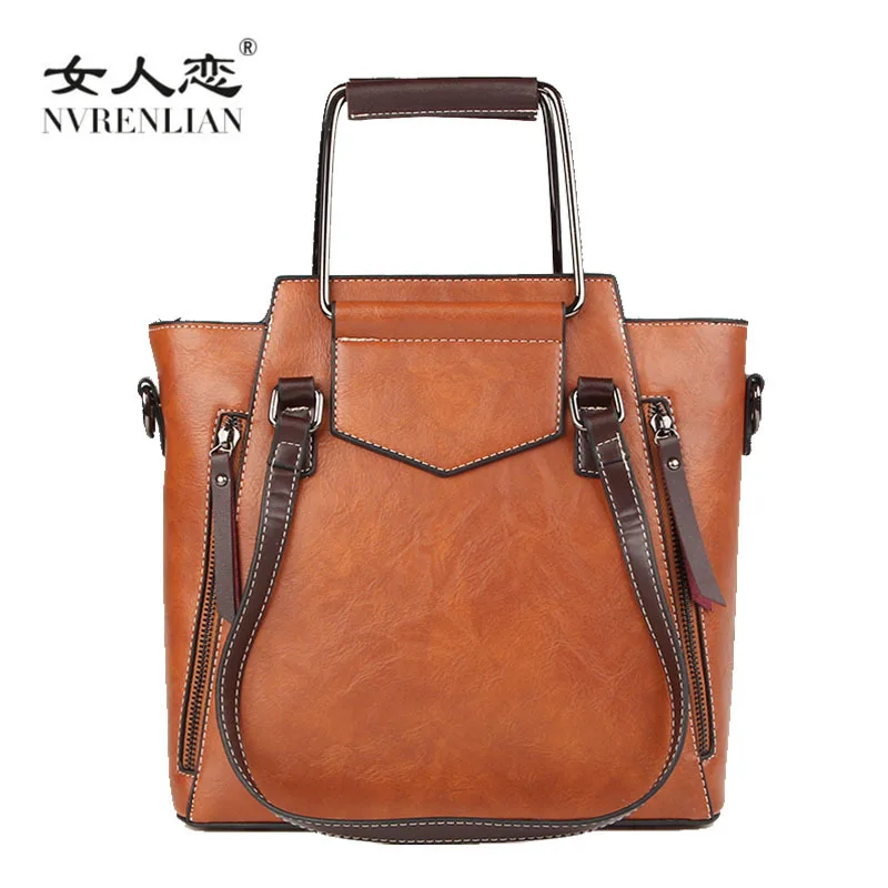 

Fashion PU Leather Top-handle Women Handbag Solid Ladies Shoulder Bag Casual Large Capacity Tote Female Crossbody Bags