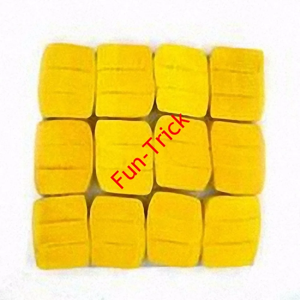 

Free Shipping 12 pads Snow Paper/Snowstorms Yellow- Magic Trick , Magic Accessories