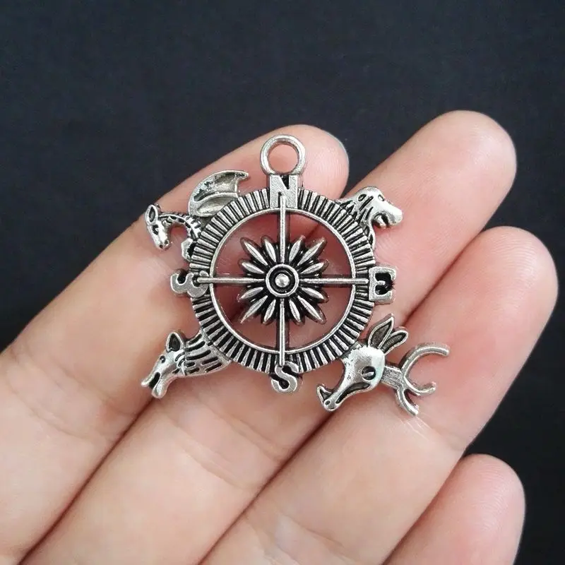 Unids 32*26mm de Tronos Brújula Charm Plata Joyería de DIY Que Hace|game of thrones charms|charm 10pcsgame charm - AliExpress