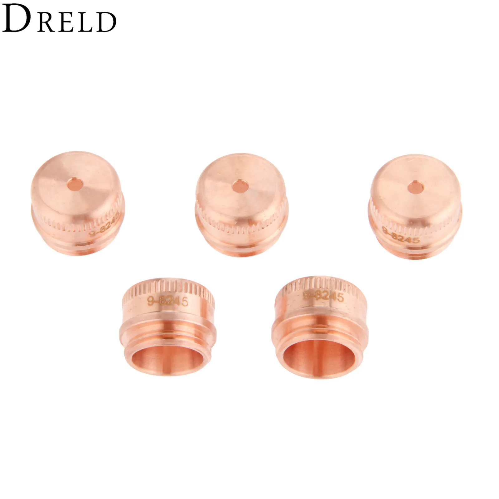 DRELD 5Pc Plasma Shield Cap 9-8245 For SL60 SL100 Plasma Cutter Torch Consumables Accessories 40A-60A Welding Soldering Supplies