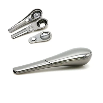 

Portable Travel Spoon Tobacco Pipe Cigarette Tubes Smoking Pipe Metal Herb Accessories Magnets Gift Box Packing Hidden Pipes