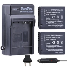 Комплект из 2 предметов 1600 мА/ч, DMW-BCJ13 ДМВ BCJ13 Перезаряжаемые Li-Ion Батарея+ автомобиля Зарядное устройство+ ЕС штекер USB кабель для Panasonic Lumix DMC LX5 LX5 LX5GK LX5K LX5W