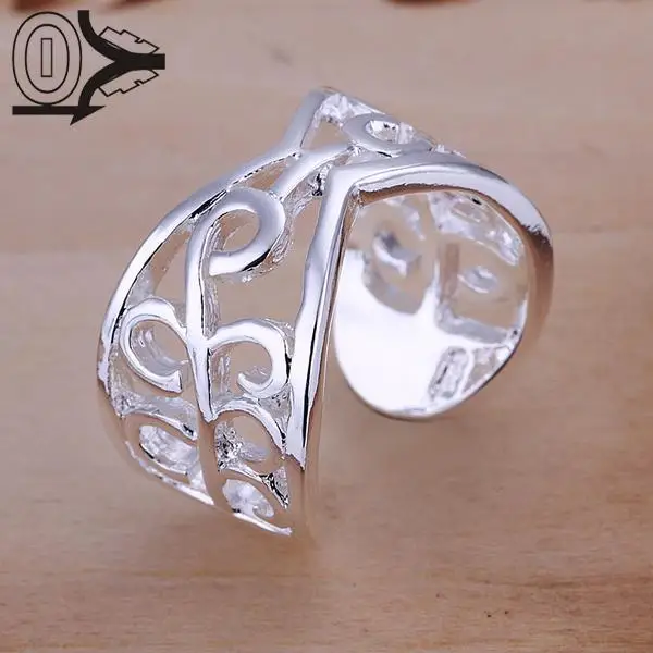 

Free Shipping Wholesale Silver-plated Ring,Silver Fashion Jewelry,Classic Opening Jewelry Women&Men Gift Silver Finger Rings