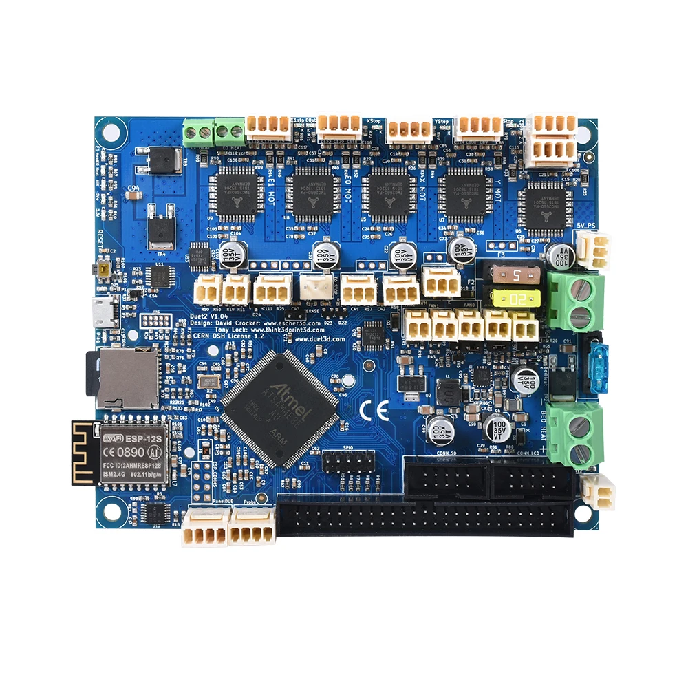 Günstige Geklont Duet 2 Wifi V1.04 Upgrades Controller Board Geklont DuetWifi Erweiterte 32 bit Motherboard Für 3D Drucker CNC Maschine