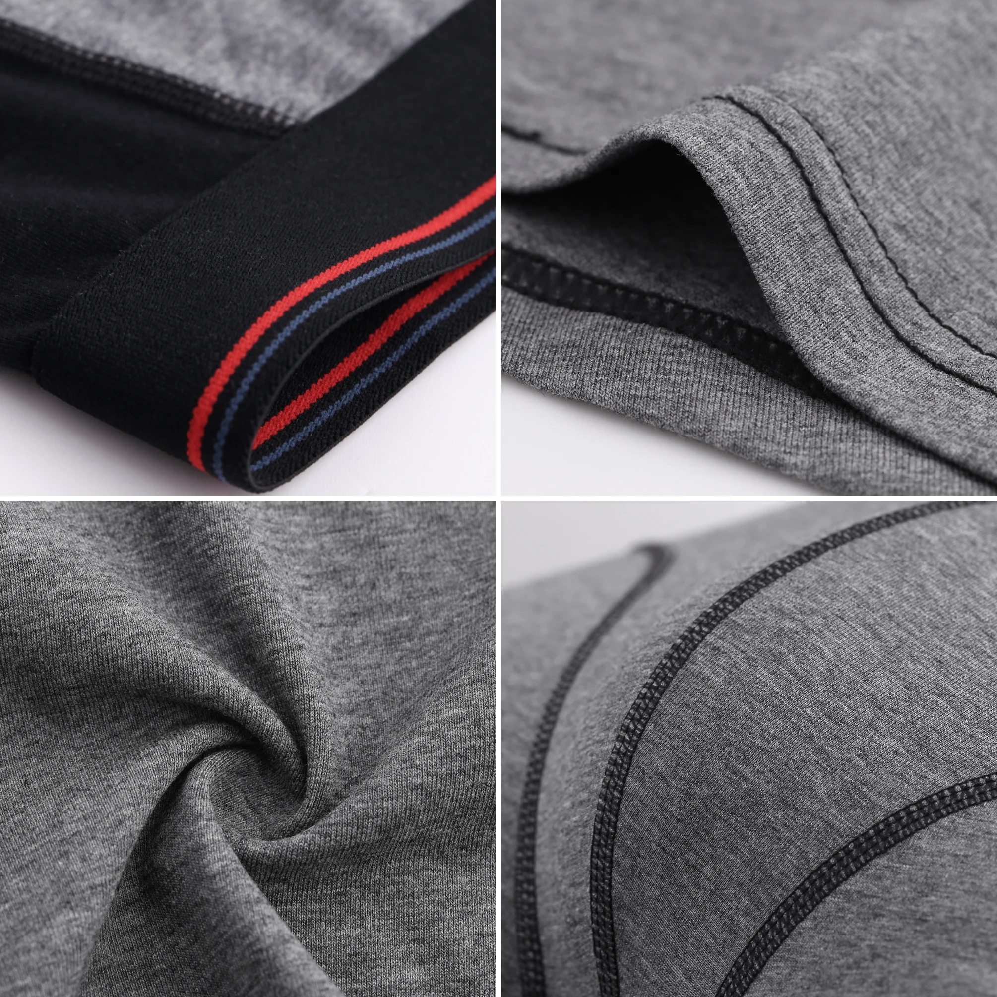 4Pcs/Lot Long Boxers Men Boxer for Men Cotton Soft Breathable Mens Underwear Boxer Shorts Male U-convex Panties Plus Size 4XL