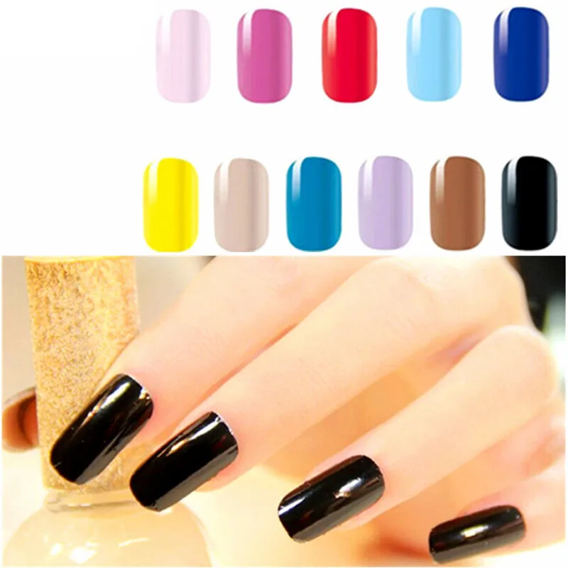 

Popular 11 Mix Color 14pcs Smooth Nail Art Beauty Sticker Patch Foils Wraps Decoration Decal Black Red Purple Free Shipping N11