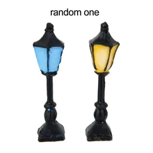 Street Light Square 1-Lamp Landscape Bonsai Dollhouse Miniature Craft Decor