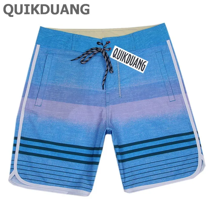 QUIKDUANG мужские пляжные шорты из эластана и спандекса быстросохнущие водонепроницаемые пляжные шорты Бермуды повседневные шорты SZ30-38