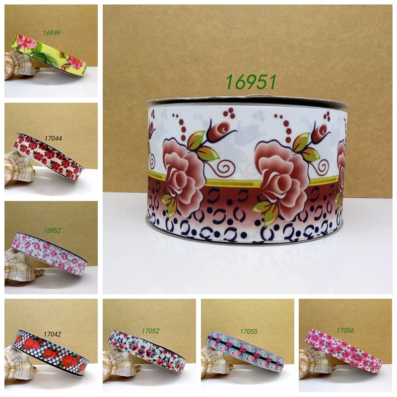 

Free shipping 2017 new arrival 50yards cartoon printed grosgrain ribbons 16951