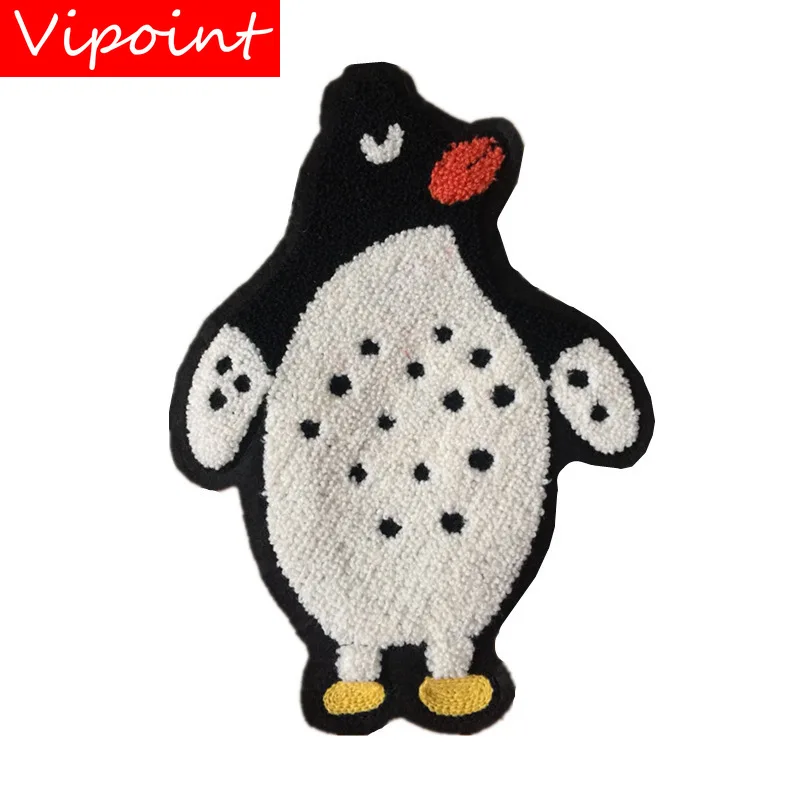

VIPOINT towel embroidery big penguin patches bird patches badges applique patches for clothing LS-80