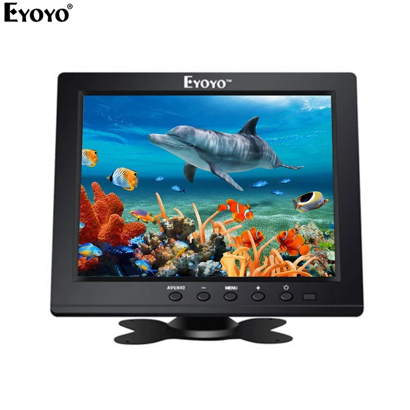 EYOYO EM08B 8 дюймов TFT lcd цветной монитор с VGA HDMI видео входным интерфейсом ips экран видео для ПК CCTV DVR камера безопасности