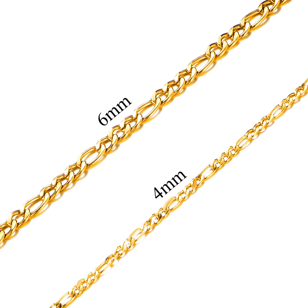 figaro necklace 18k gold plated g