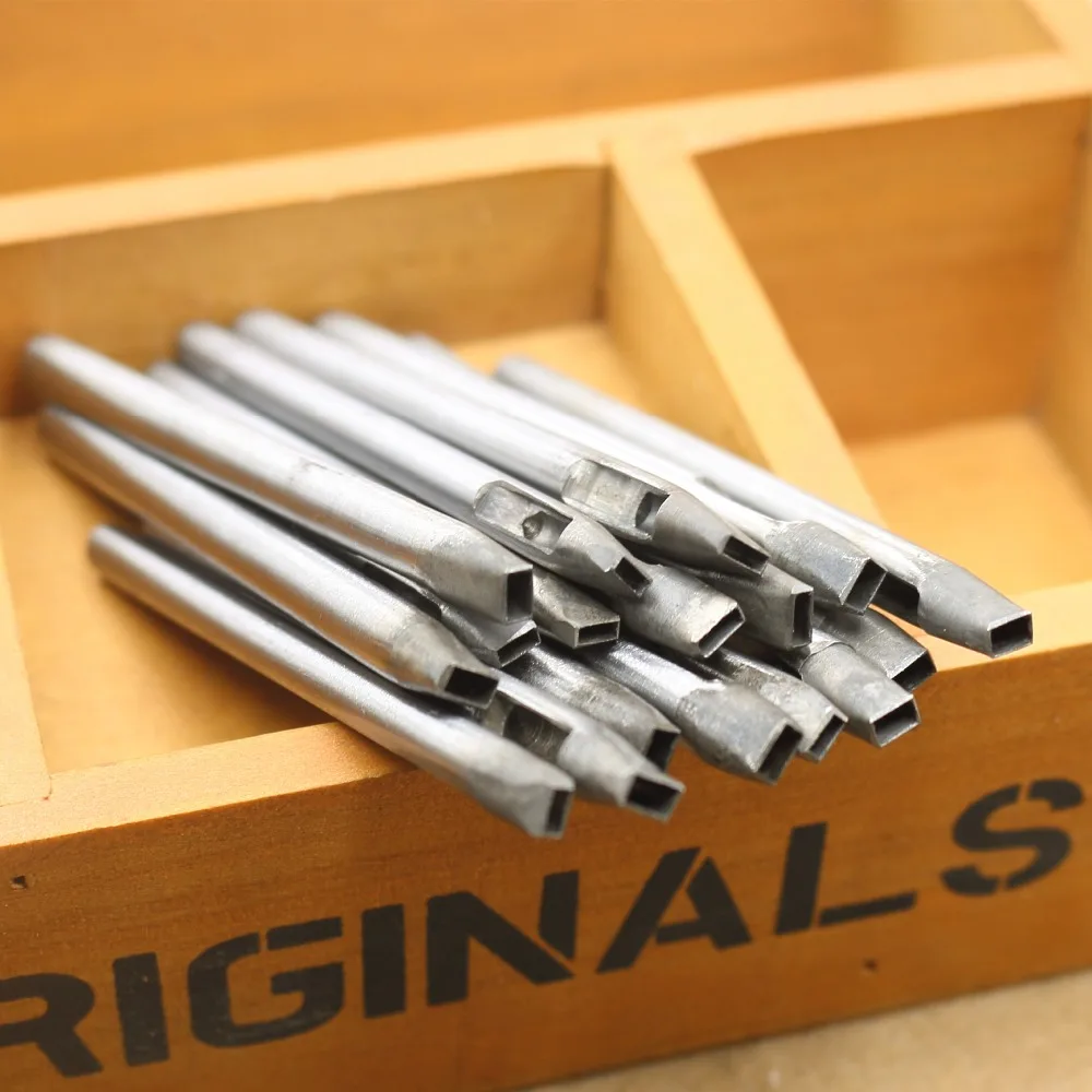 DIY leather Rule rectangular square hole punch leather strap craft