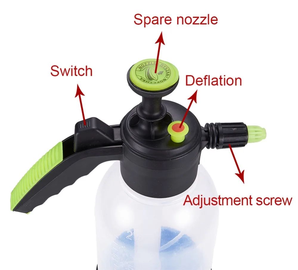 Limpeza do Carro Pulverizador de Água Pulverizador de Pressão Garrafa de Multi-purpose Regador de Jardim Pressionada para Casa Pulverizador Planta 2l Mão 9 Cheap Balde p carro