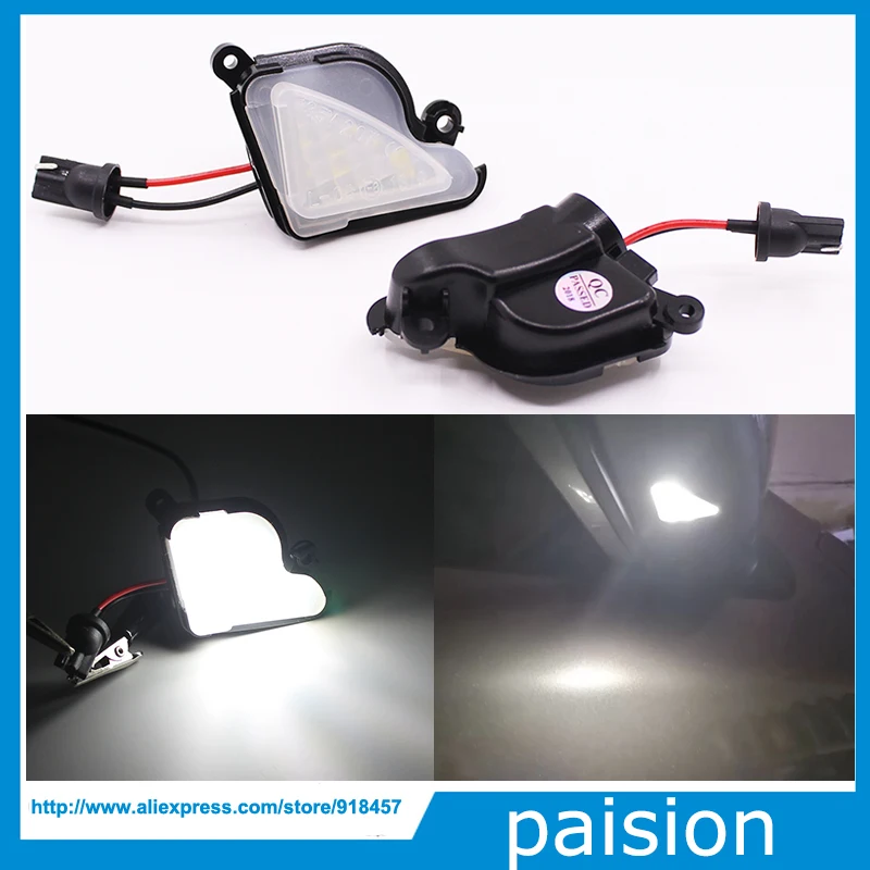 

2Pcs 6000K White LED Under Side Mirror Puddle Lights Lamp No Error for Skoda Octavia A7 MK3 5E 2012-2017 Skoda superb2