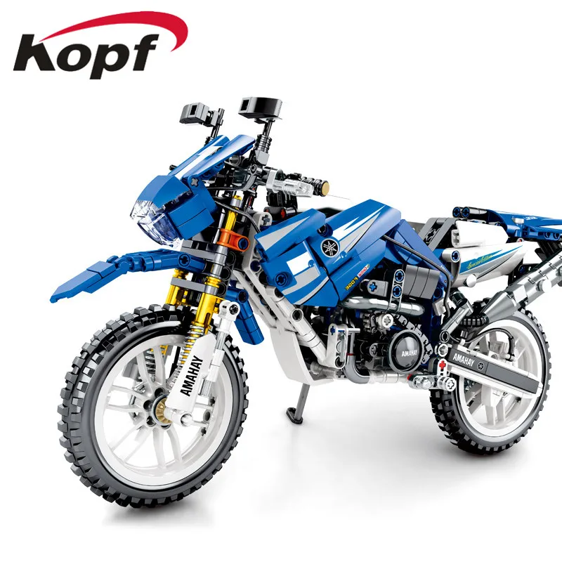 

799Pcs Legoing Technic Creator Series Sembo 701702 Motorbike Kit Model Building Blocks Bricks Educational Toys For Children