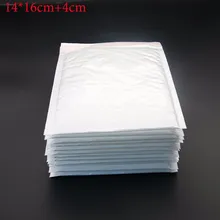 50 Pieces / Hand (14 * 16cm +4 Cm) Retro White Envelopes Bubble Bags High-Quality Style Packaging Supplies