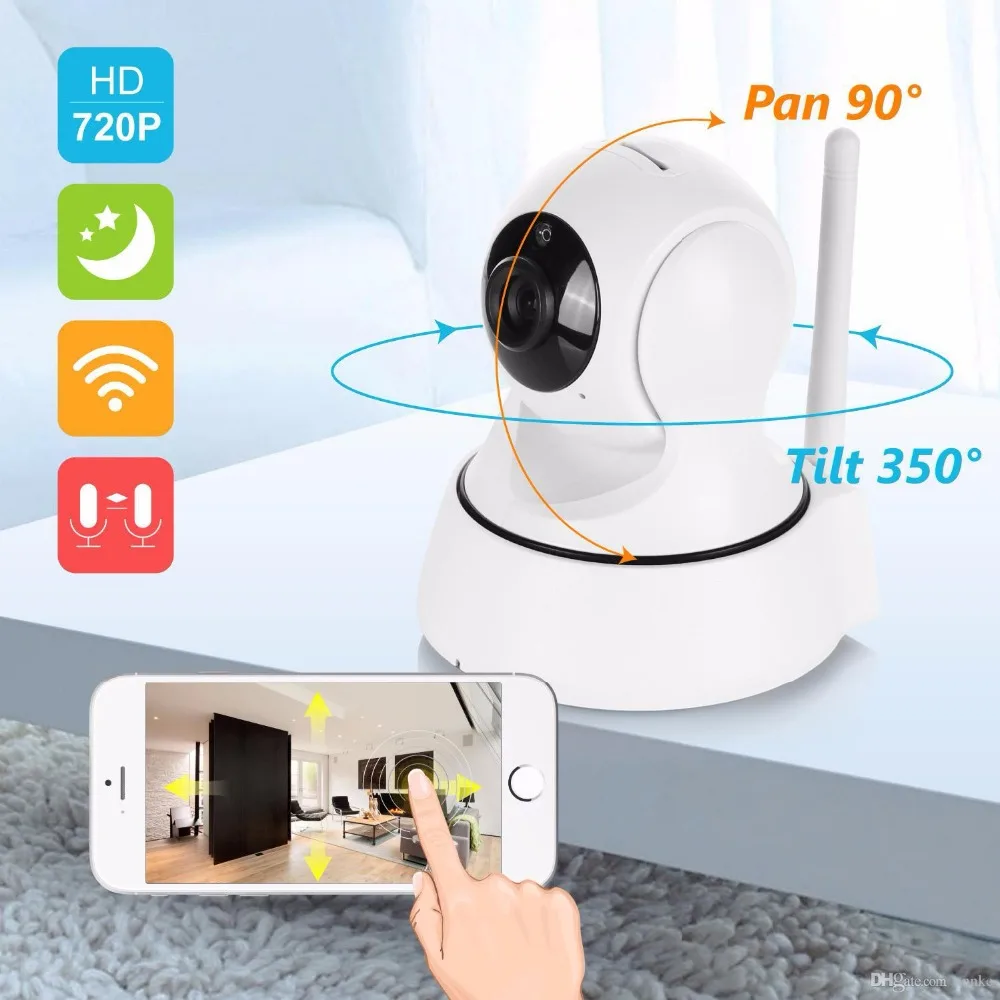 En Ligne 10 pcs 720 p onvif IP Caméra Wi Fi Cam de Sécurité nuit vision WiFi Wlan Caméra pas cher surveillance Sans Fil caméra IP ip wifi p2p