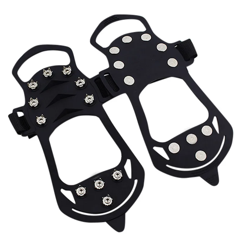 1 pair Crampons Non-slip Snow Cleats Shoes Boots Cover Step Ice Spikes Grips Crampons For Hiking Climbing Accessories  #4n27 (3)