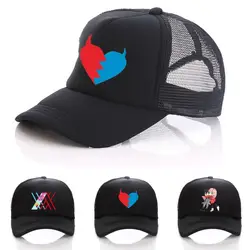 Мультфильм Аниме Дарлинг в FRANXX шляпа, бейсбольная кепка косплэй Casquette шляпа унисекс ежедневно регулируемый кепки s хип хоп Snapback кепки