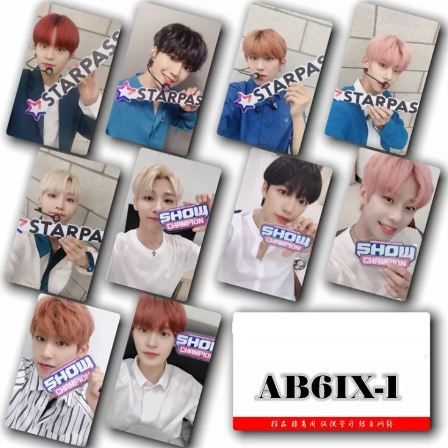 Kpop AB6IX кристальная карточная наклейка Young Min Jeon Woong Фотокарта Donghyun wo-jin Photo Stikcy Card - Цвет: 1