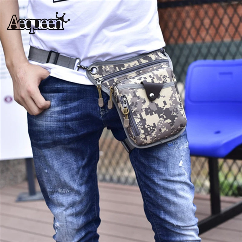 

AEQUEEN Portable Waist Packs Camouflage Chest Bag For Mens Waist Bags Waterproof Nylon Bag Pack Sling Bolsos Belt Purse