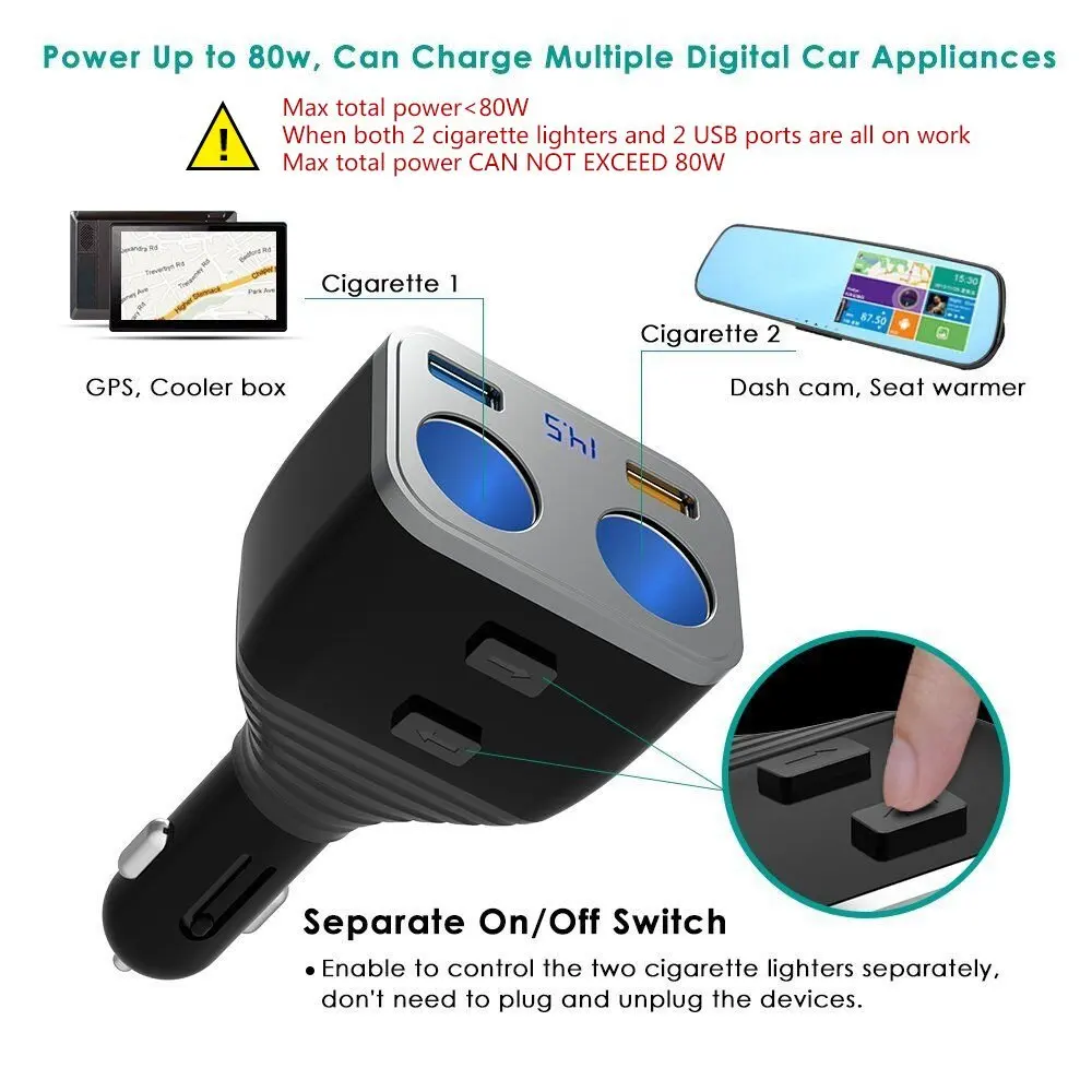 Nulaxy автомобиля Зарядное устройство Quick Charge 3 0 двойной QC зарядных порта USB для с