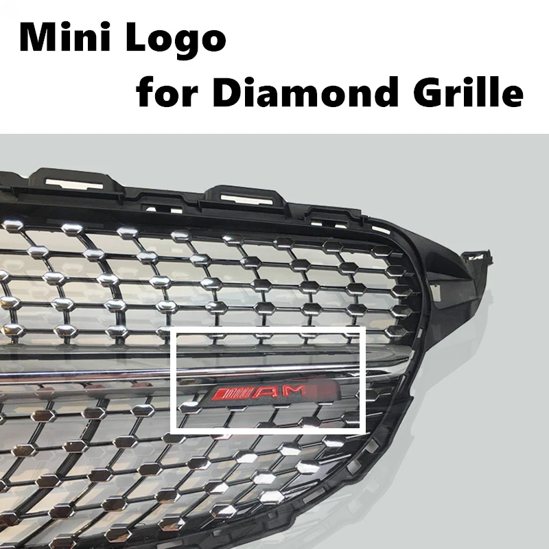 

Free Shipping Diamond Grille AMG mini Logo W176 W246 W204 W205 W212 W213 W219 E Coupe C207 Front bumper grille fit all car model