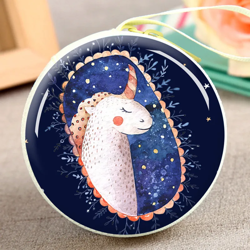 Кошельки для монет с единорогом женские кошельки девочек и детей держателем