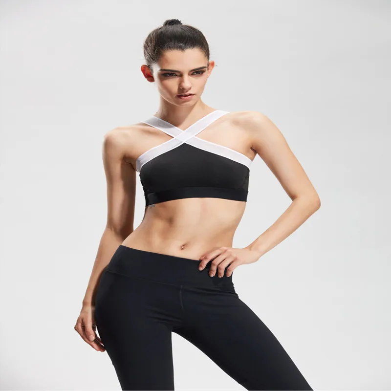 New design Women s Sports Mesh Bra Sexy Yoga Bra for Gym Running font b Fitness