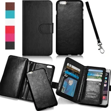 Магнитный кожаный бумажник 2 в 1+ 9 держателей карт+ слот для наличных денег+ фоторамка чехол для Apple iPhone 5 5S 5G откидная крышка кожаный чехол коричневый