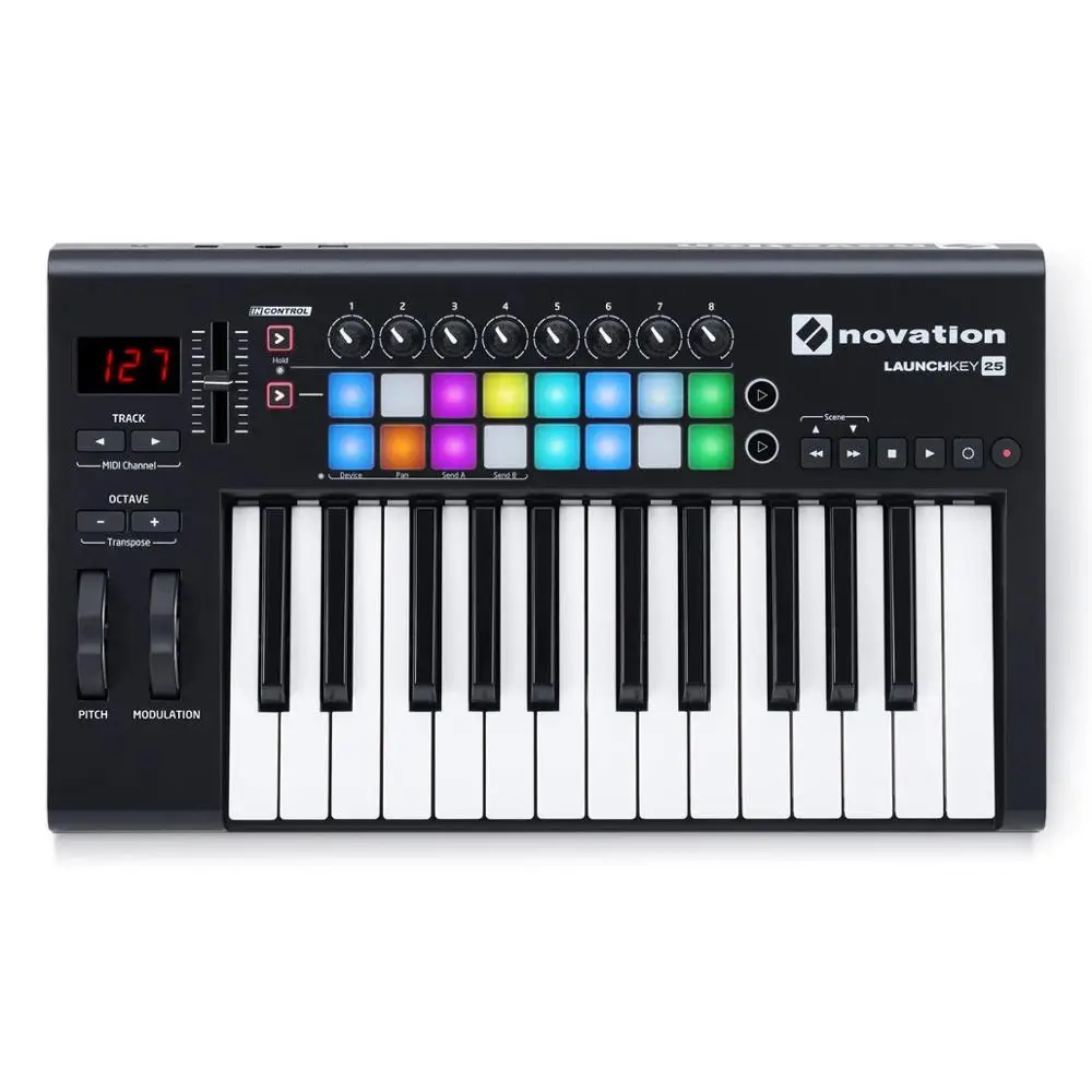 Novation Launchkey 25 MKII USB Midi контроллер клавиатуры 25 клавиш 25 note контроллер клавиатуры для производства электронной музыки в DJ