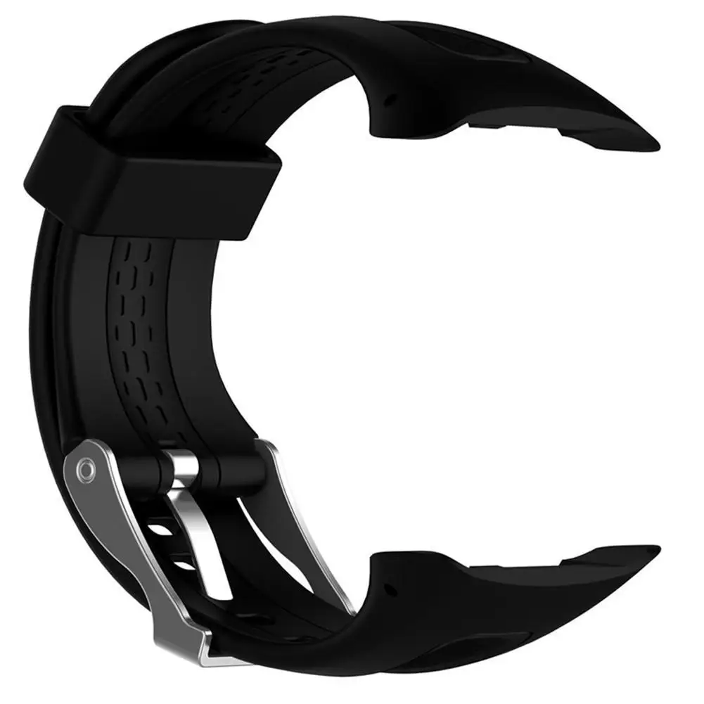 Watchbandfor Garmin Forerunner 10 15 GPS Running Small / Large With Tools Watch Quick Release Silicone Easy Fit Wrist Band Strap - Цвет: Black