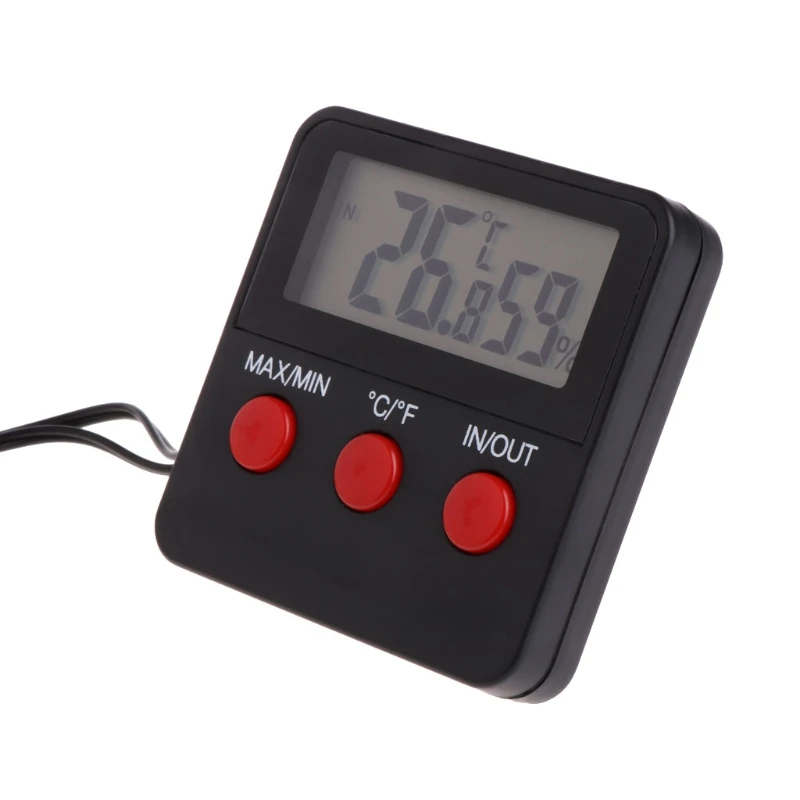

Digital Thermometer Hygrometer Pet Reptile Temperature Humidity w/ Remote Sensor G07 Great Value April 4
