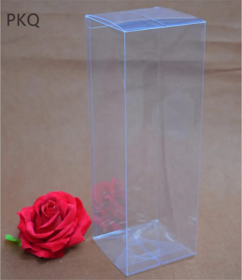 

5x10x20cm high quality Plastic Clear Packaging Box Large Transparent Gift Box Packing PVC Display Box For Candy/Crafts/toy 20pcs
