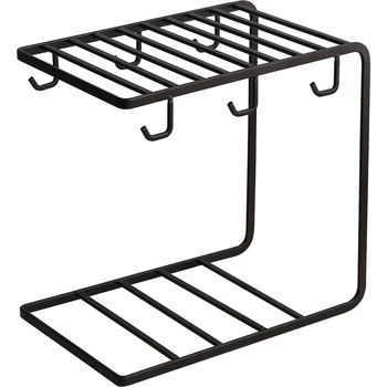 

A1 European style living room home storage shelf creative metal coffee cup rack LO712428