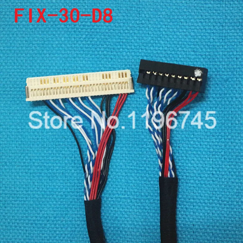 LVDS CABLE FIX 30 D8 1ch 8bit for 18.5inch 1366x768 Lcd panel M185B1